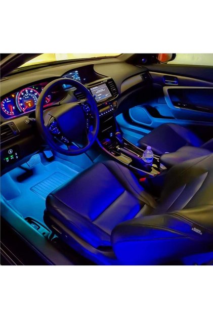 Tesla Model Y Juniper 2025-2026 Underfoot Led 12-Piece Rgb Sound-Sensitive Ambient Lighting