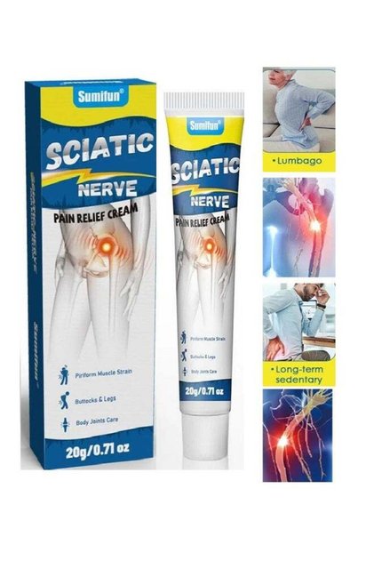 Sciatic Nerve Pain Relief Cream,Sciatic Cream For Knee,Shoulder And Back Pain Relief-Quickly Relieve