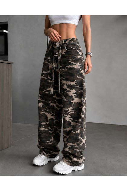 Y2K Baggy Unisex Camouflage Jean Pants