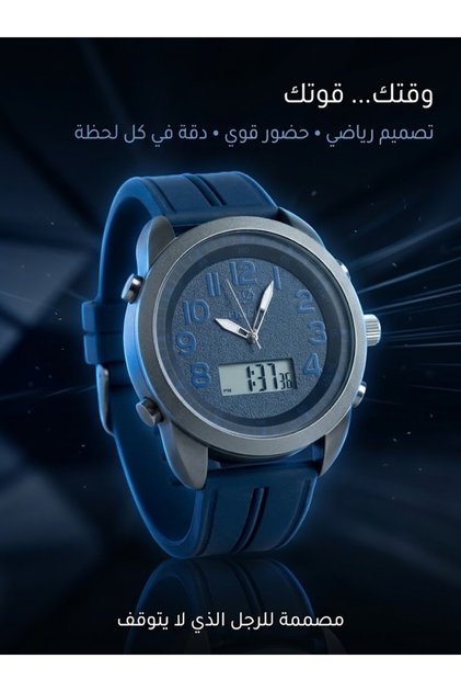 ساعه فخامة فدشي ازرق