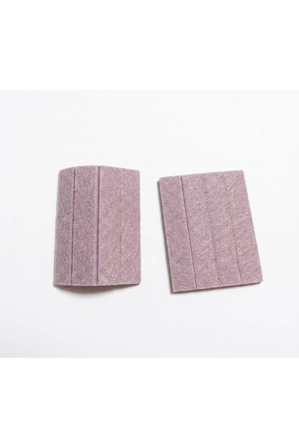 Set 8 Protecții Autoadezive din Paslă pentru Mobilă, Pătrate, diverse marimi 28 x 28 mm / 67x13mm, Gri/Crem