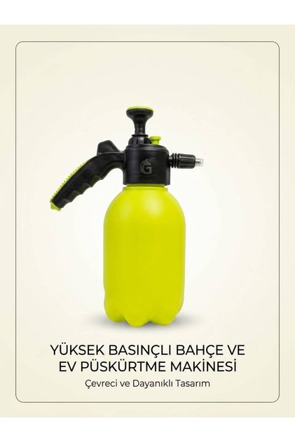 2 Lt Basınçlı Su Köpük Püskürtme Sprey Şişe Çiçek Sulama Ilaçlama Araç Yıkama