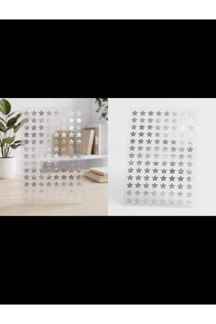 200 adet 1 cm yildiz sticker folyo kesim su geçirmez çok amaçlı