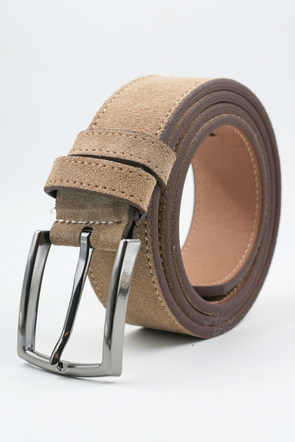 Genuine Suede Leather Men's Belt Claret Red 4 cm Wedding Engagement Suit Invitation Belt