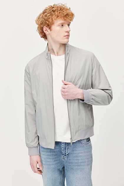 Men's Straight Cut Double Zipper Coat