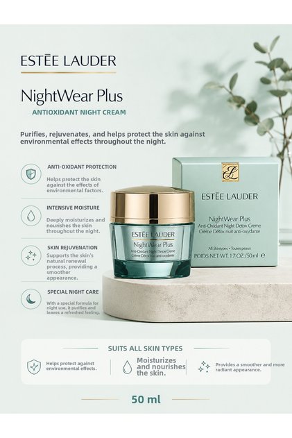 Nightwear Plus 50 ml – Night-Long Moisturizing, Regenerating Care with Antioxidant Support