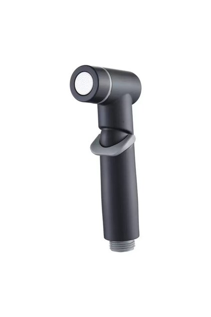 BLACK Single Sprayer Wall Mounted Bathroom Toilet Bidet Faucet Adjustable Flow Speed High Pressure