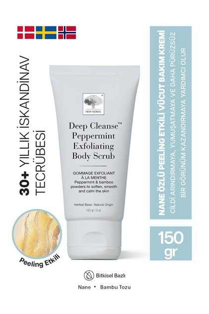 Deep Cleanse Peppermint Exfoliating Body Scrub Peppermint Extract Peeling Effect Body Care Cream 150 m