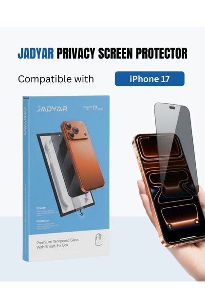 iPhone 17 Smart-Fix Box Auto-Install Screen Protector | 9H Privacy Tempered Glass | HD Clear | Anti-Fingerprint