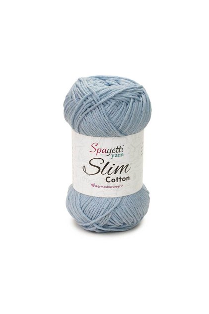 Slim Cotton Bebe Mavi El Örgü Ipliği
