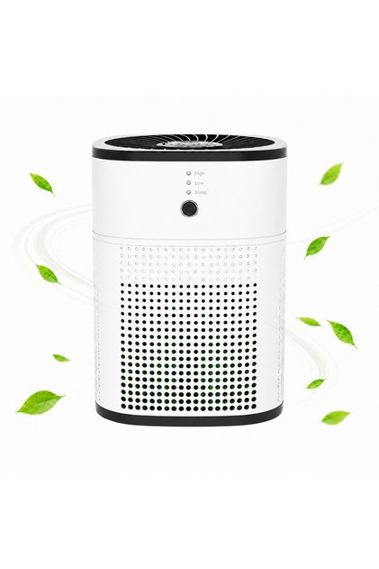 Καθαριστής Αέρα AirBliss®, Φίλτρο 5 Επιπέδων, Αντισκονικό, HEPA, Αντιβακτηριδιακό, Ενεργός Άνθρακας, Ψυχρός Καταλύτης, Διαχύτης Αρωματοθεραπείας, Καθαρίζει έως 20 τ.μ., 3 Λειτουργίες