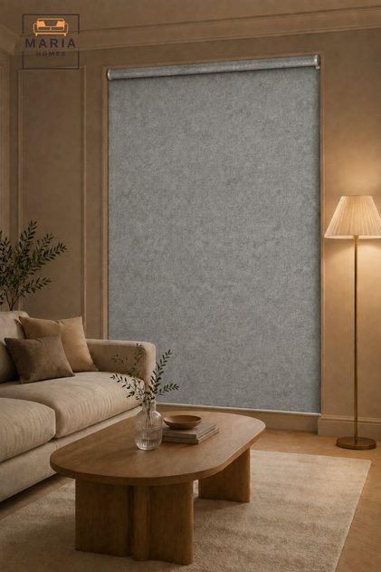Light Grey Blackout Window Wrap 180 × 180 cm, Light Blocking Privacy Cover for Bedroom, Living Room, Office, Nursery and Home Windows