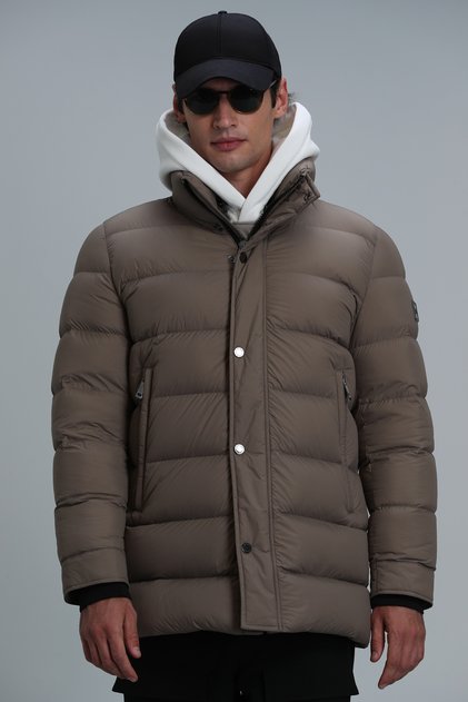Rıld Goose Feather Men's Coat Earth