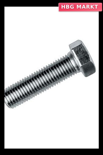 M12X50 Bolt White Full Step 10 Pcs