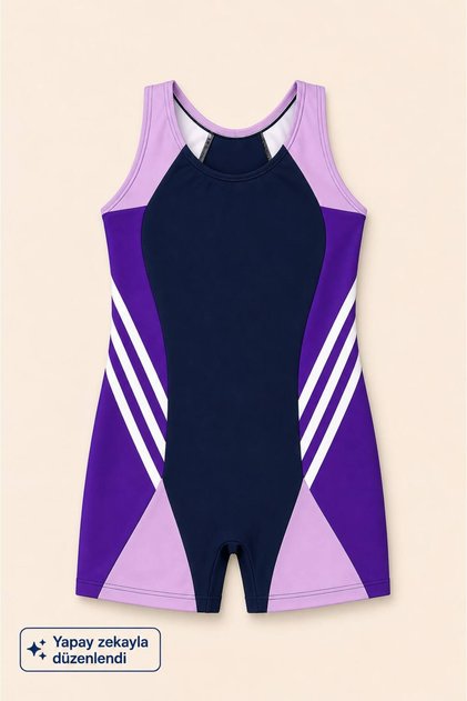 Girls' Swimsuit with Swim Shorts