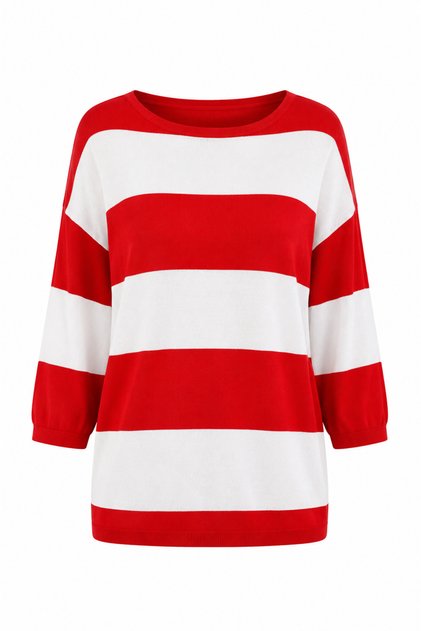 Thick Striped Knitwear Sweater
