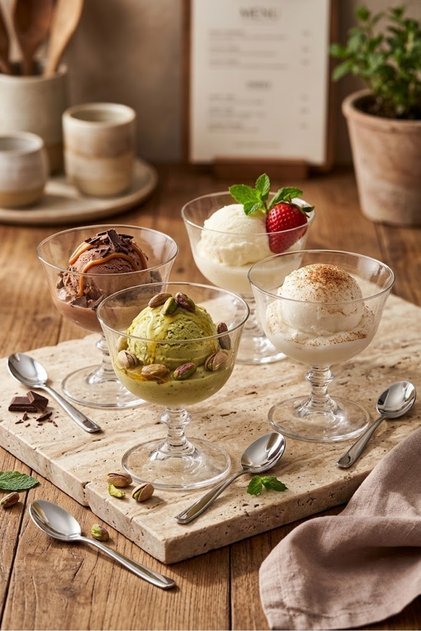 Set of 4 Dessert and Ice Cream Bowls