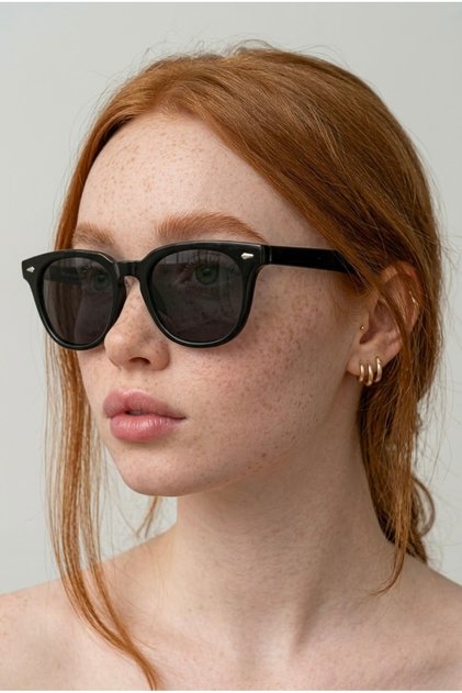 Jones Black Sunglasses Lightweight Rectangular Classic Metal /Ren Eyewear