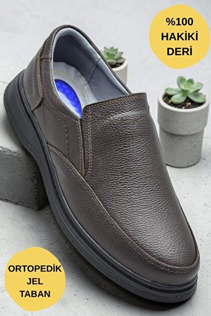 Tab451 Orthopedic Sole Genuine Leather Men's Shoes Seasonal Dad Shoes