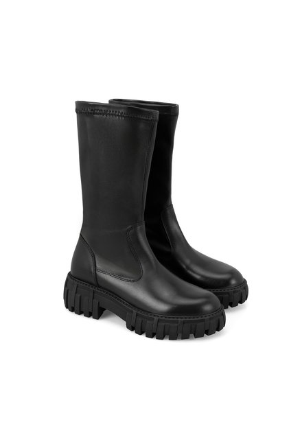 Women's Black Leather Boots
