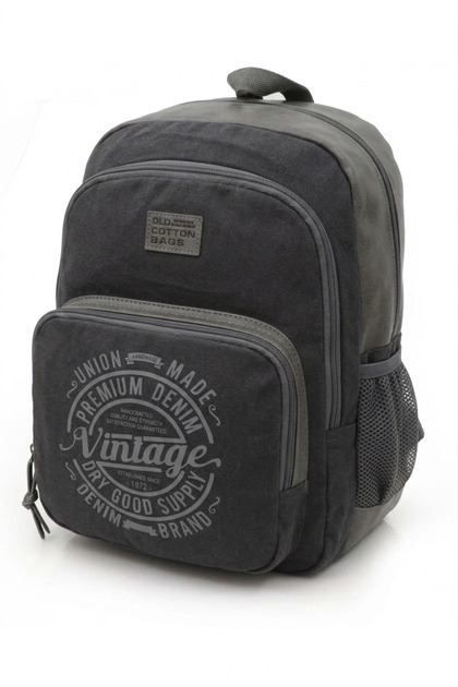 7184 Revilla Gray Backpack School travel -15.6 Inch Laptop - Notebook Sport Canvas Cotton Fabric Bag