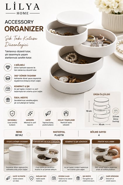 Accessory Organizer Şık Takı Kutusu Düzenleyici