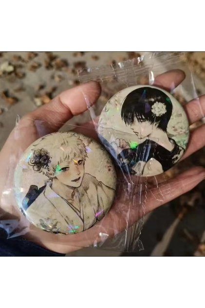 Hikaru Died Anime The Summer Hikaru Died Yoshiki Tsujinaka Hikaru Figure Tinplate Brooch Backpack Cl