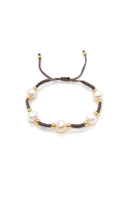 ZZS230043B KKBEAD Handmade Braided Rope Bracelet for Women and Men Vintage Jewelry Natural Freshwate