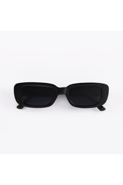 black New Small Sunglasses Women Men Trendy Vintage Brand Designer Hip Hop Square Green Sun Glasses