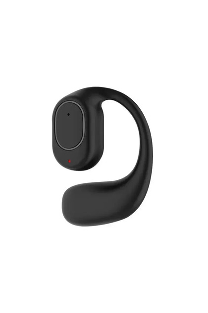 Black KY2 Single Wireless Earphones Air Conduction OWS Headphone HiFi Ear-Hook Music Sports Noise Ca