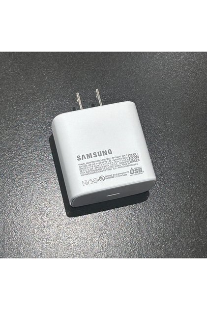 US White 45W Super Fast Charger For Galaxy S25 S24 Ultra Plus S23 S22 A55 A15 Fold
