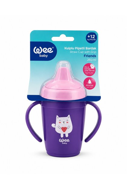 Friends Pipetli Bardak Mor 265 ML