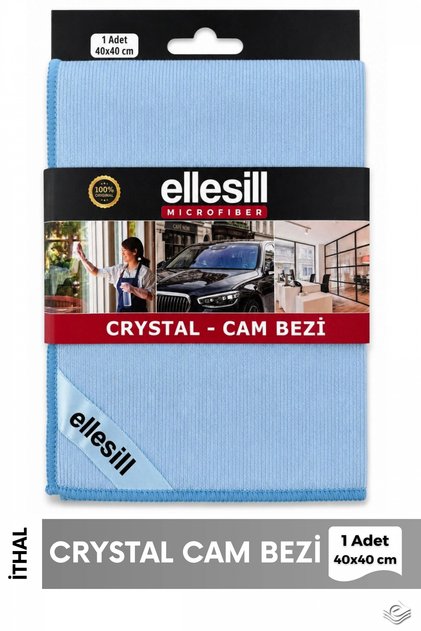 Crystal Blue Glass Cloth 40X40 cm - (1 Piece)