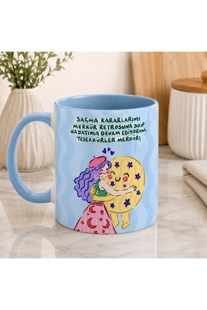 Merkür Kupa Bardak 2D Baskılı