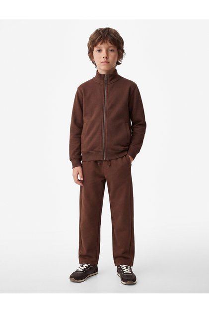Pocketed, Tie-Waist, Barrel-Shape Sweatpants