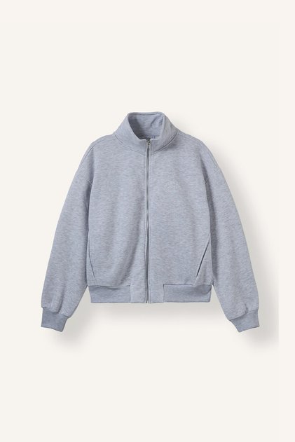 Regular Fit Half Turtleneck Zippered Pocket Sweatshirt Cardigan I3302Ax26Wn