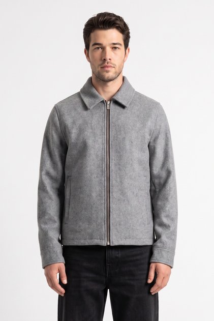 Men's Regular Fit Quilted Premium Imported Fabric Cashmere Jacket