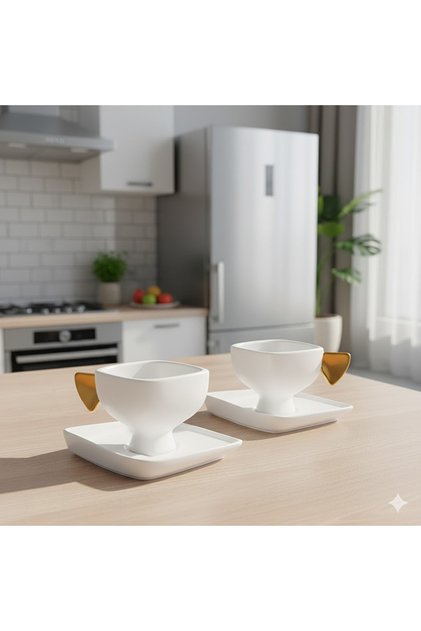 Glide Gold 2 Kişilik Kahve Fincan Takımı