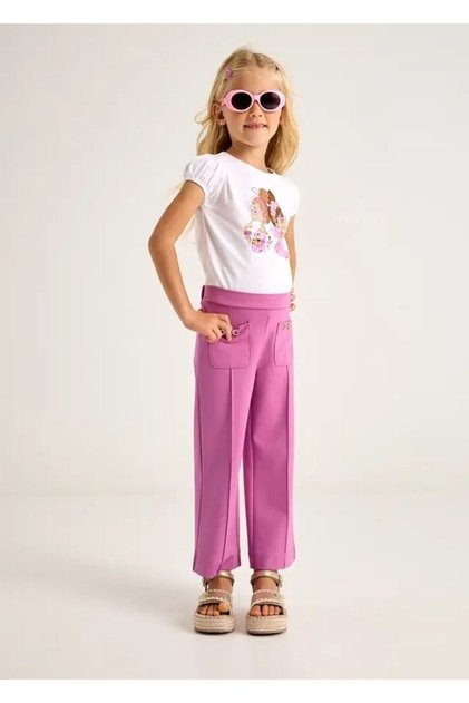 04-10 Years Old Girl Pink Pants - Pink