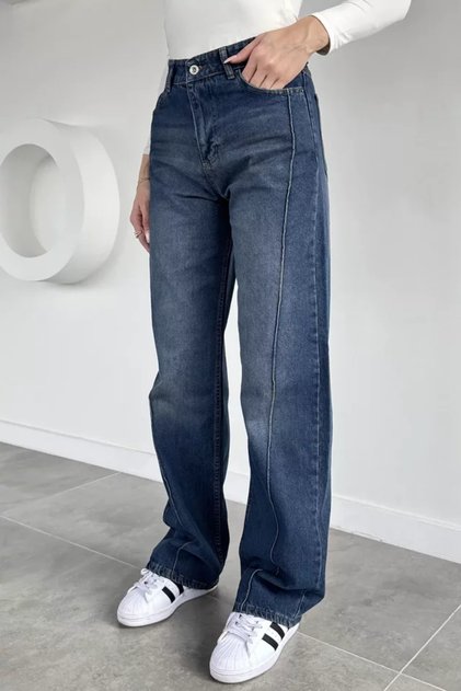 Women's Çimalı Palazzo Jean Denim Trousers