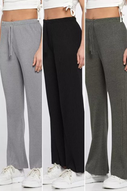 Fitiili Wide Leg 3-Piece Trousers