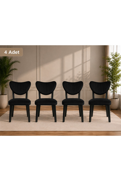 4 ADET Elma Model Mutfak Sandalyesi,Yemek Odası Bahçe Balkon Otel Restoran Kafe Salon Sandalye| 4 ADET