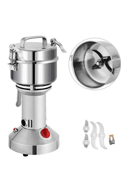 250g Electric Grain Mill Grinder, Powder Grinder Machine with Overload Protection & Quick-Open Buckle - Coffee, Spice & Kitchen Use