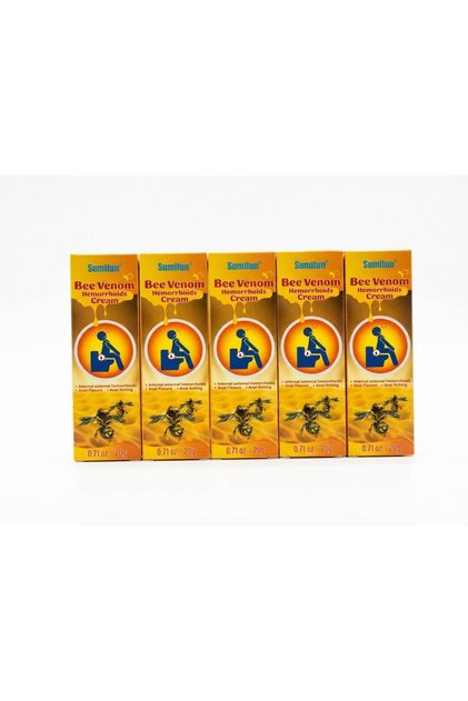 Sumeifun Bee Venom Hemorrhoid Cream Is Used for Hemorrhoid Pain, Fissures, and Swelling. Offer of 5 Packs.
