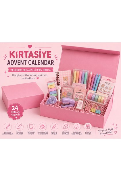 Advent Calendar-Kırtasiye Advent Calendar-Viral Parti