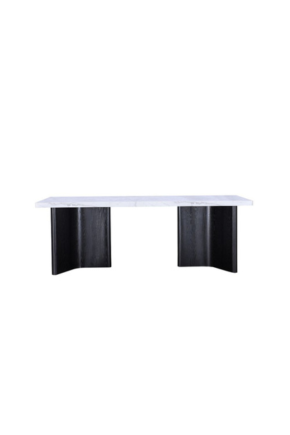 8-Person Dining Table - Ravel Collection - Black and White