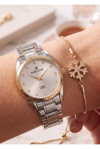 Minimal Yuvarlak Kasa Vintage Model Taşlı Kadran Kadın Metal Çelik Kordon Kol Saati