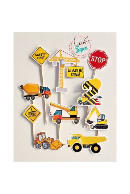 Set toppere tort camioane constructii macara