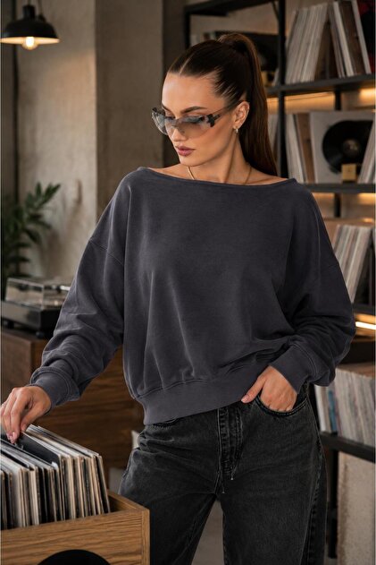 Women's Boat Neck Sweatshirt 265115 -