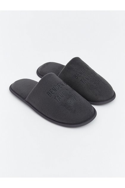Lcw Steps Slogan Printed Men's House Slippers